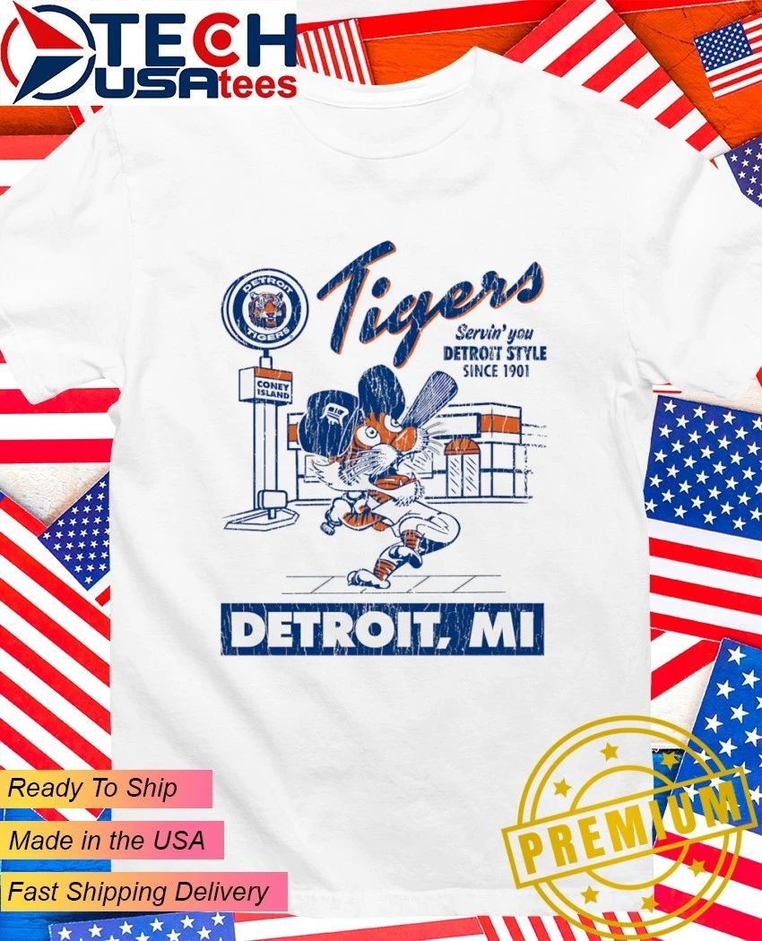 Detroit Tigers Deli Arch Coney Island vintage shirt
