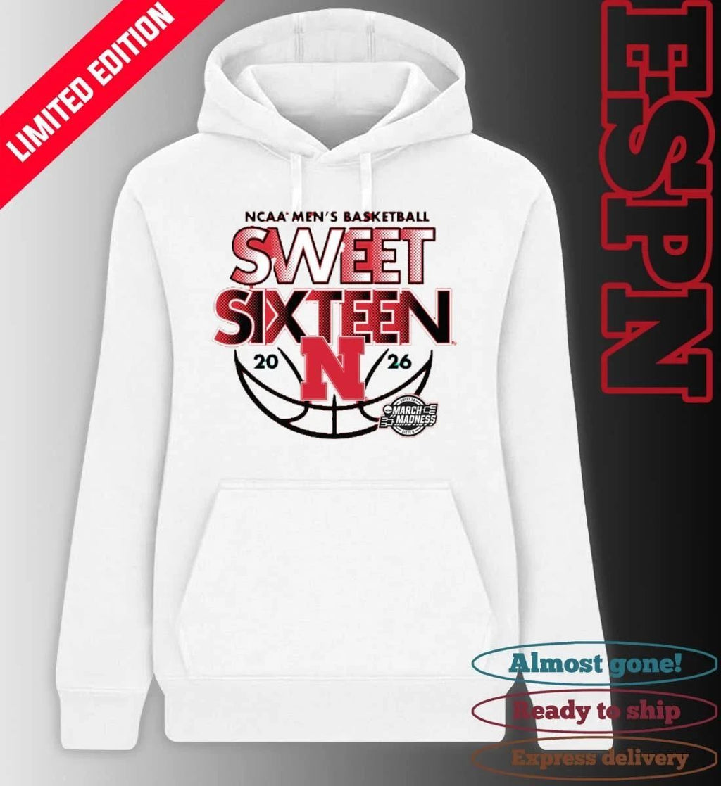 Sweet Sixteen 2026 Nebraska Men’s Basketball Shirt