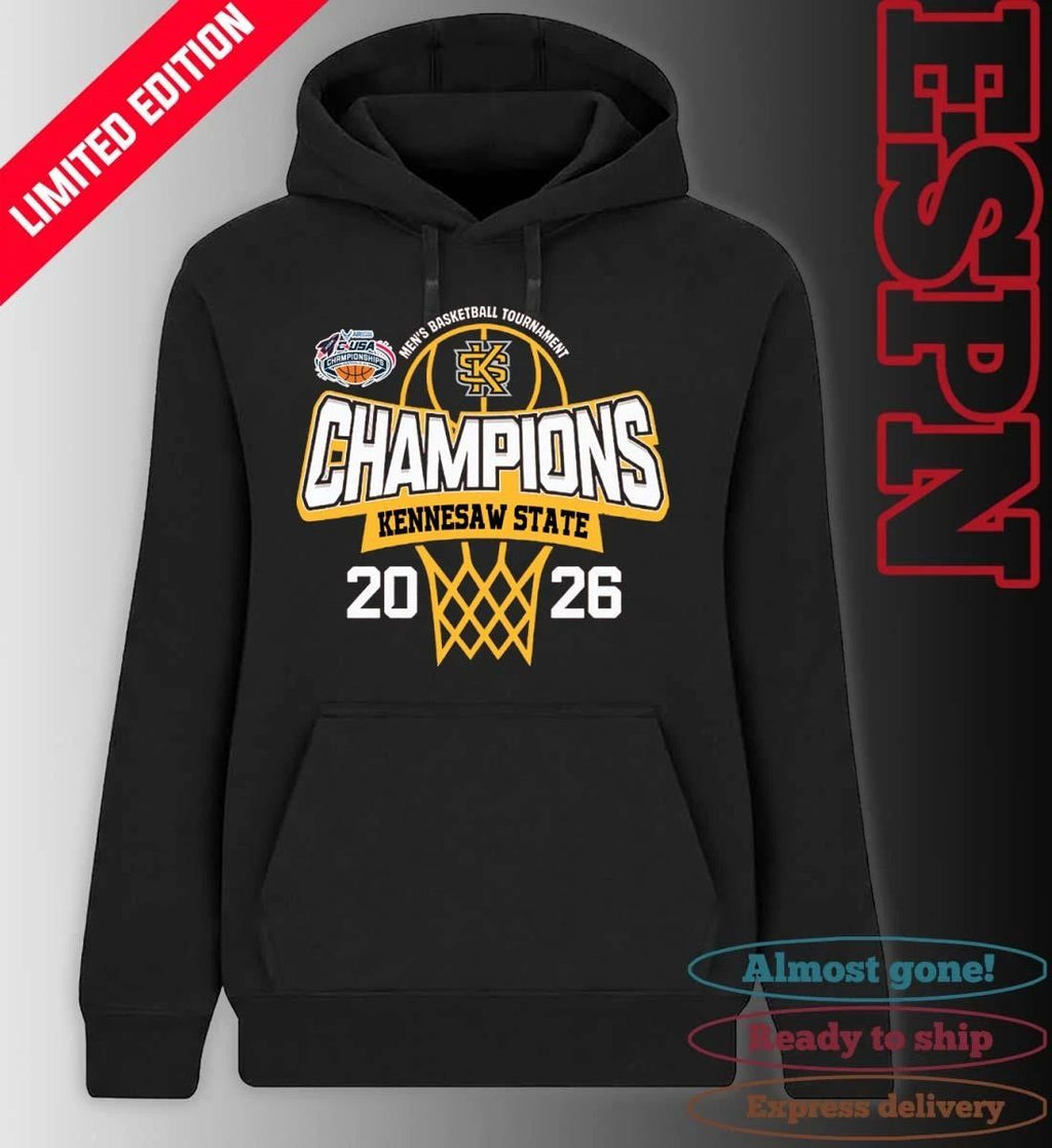 C-USA Men’s Basketball Tournament 2026 Champions Kennesaw State Owls T-Shirt