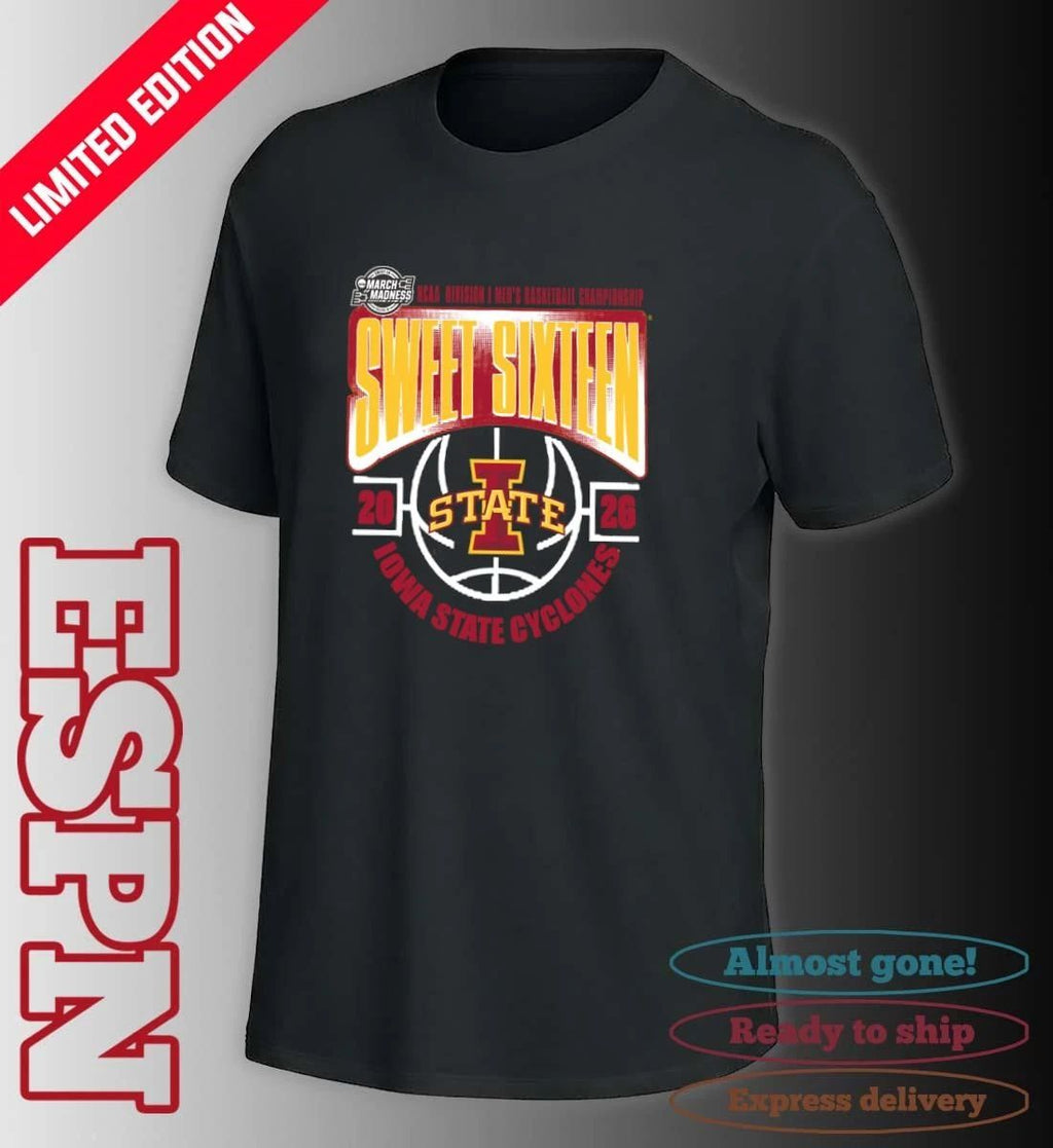 Iowa State Cyclones Sweet 16 NCAA DI Men’s Basketball Tournament March Madness 2026 T-Shirt