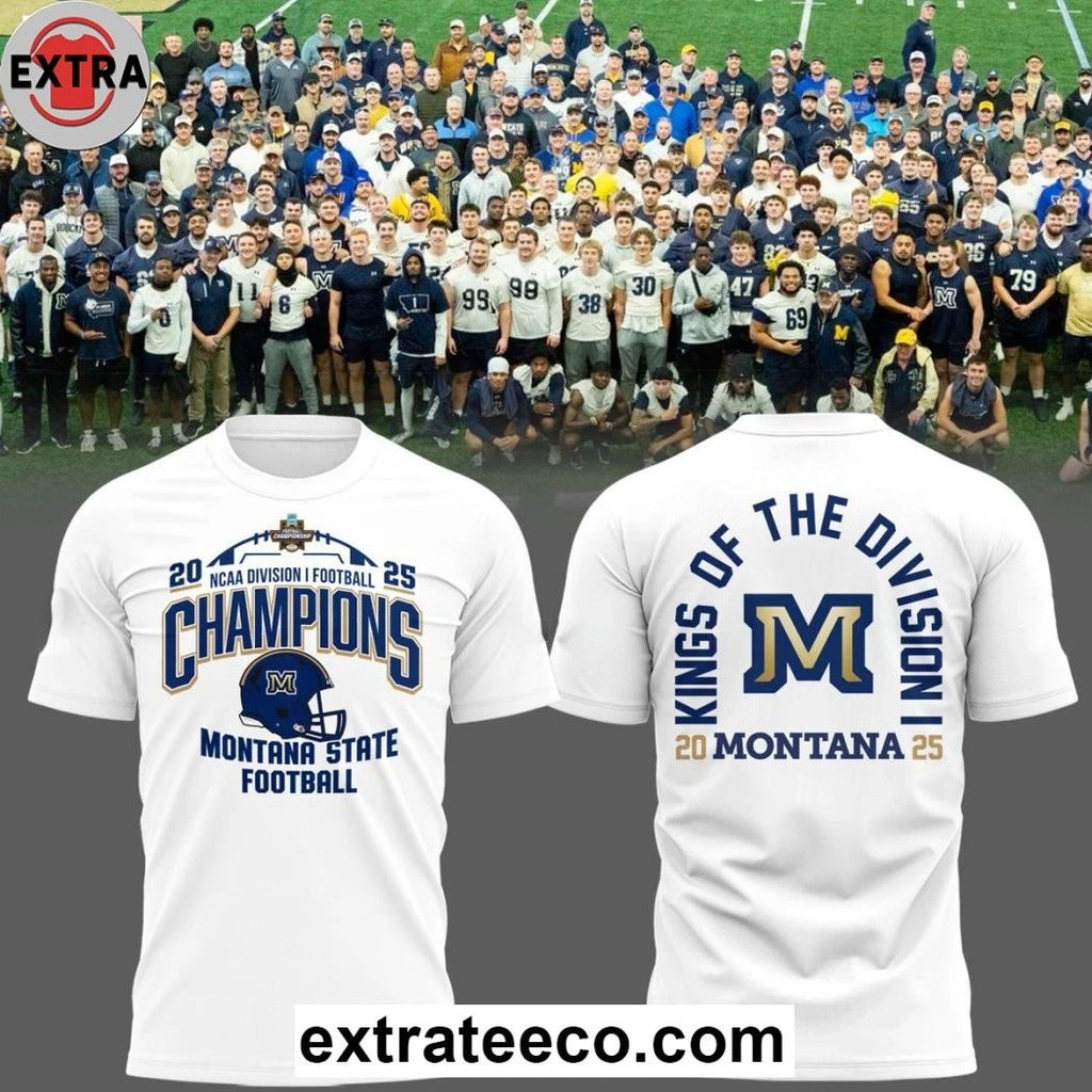 Montana State Football NCAA Champions 2025 Logo T-Shirt