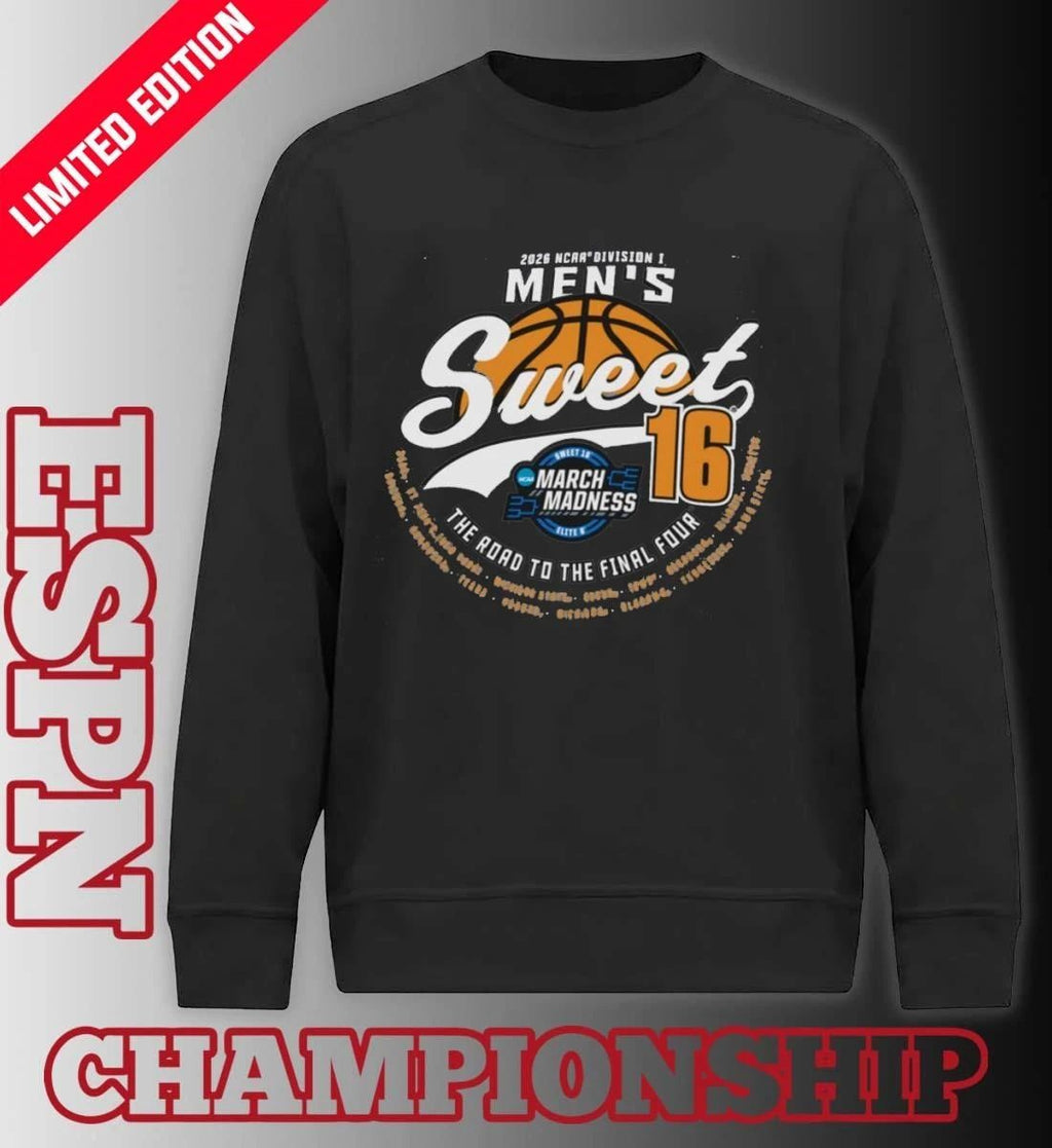 Sweet Sixteen 2026 NCAA DI Men’s Basketball Tournament March Madness Shirt
