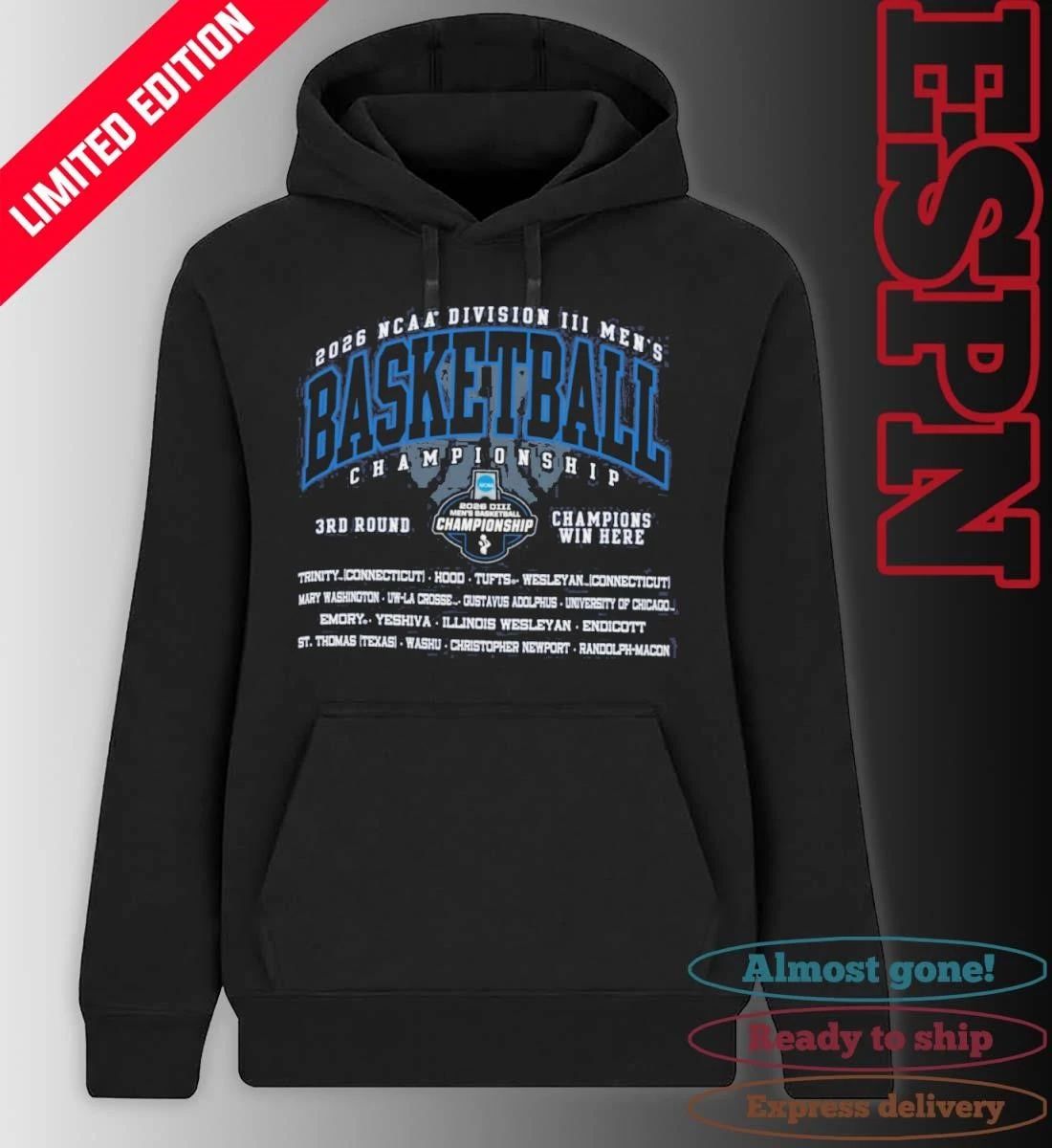 3rd Round 2026 NCAA DIII Men’s Basketball Championship T-Shirt