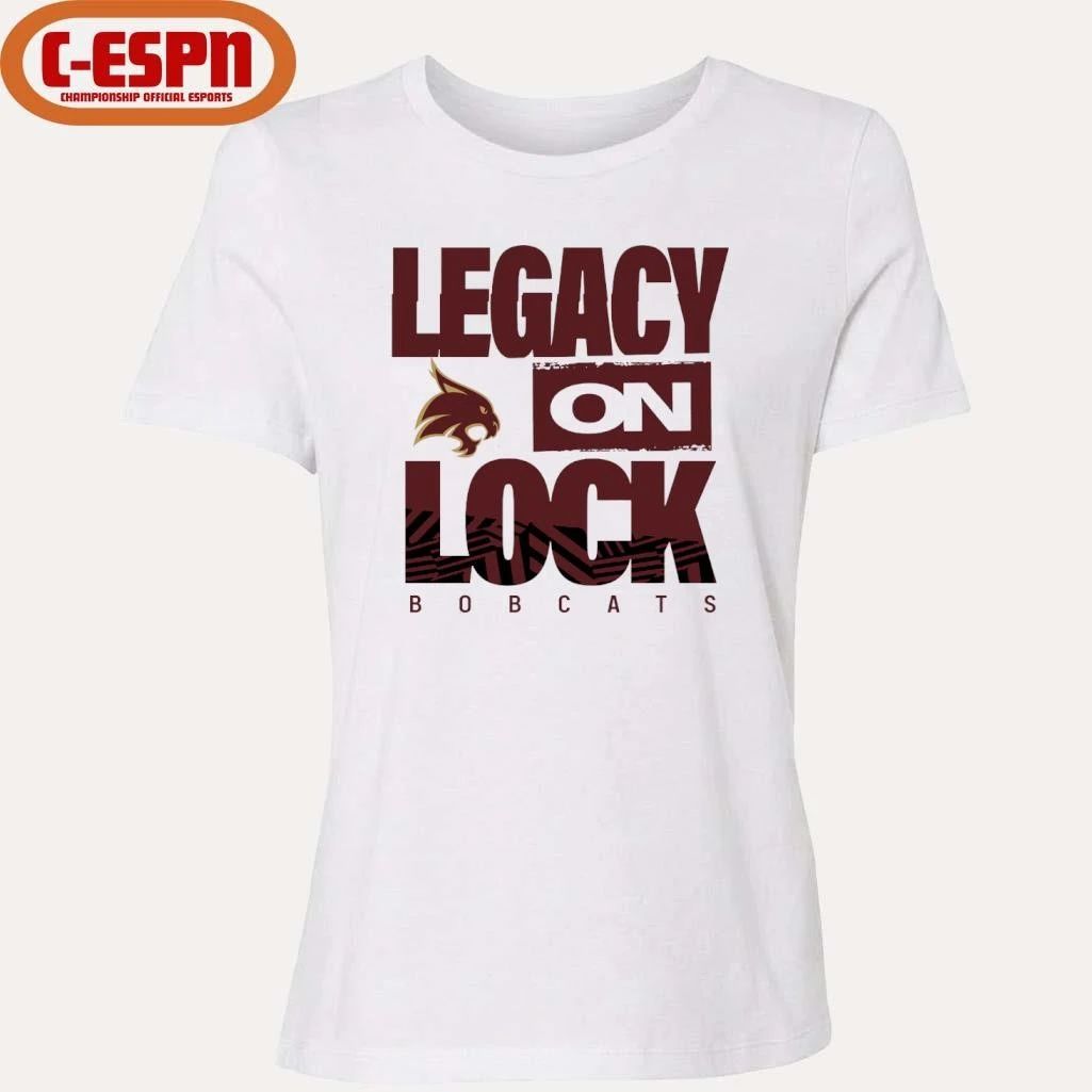 Texas State Men’s Basketball Legacy On Lock Bench T-Shirt