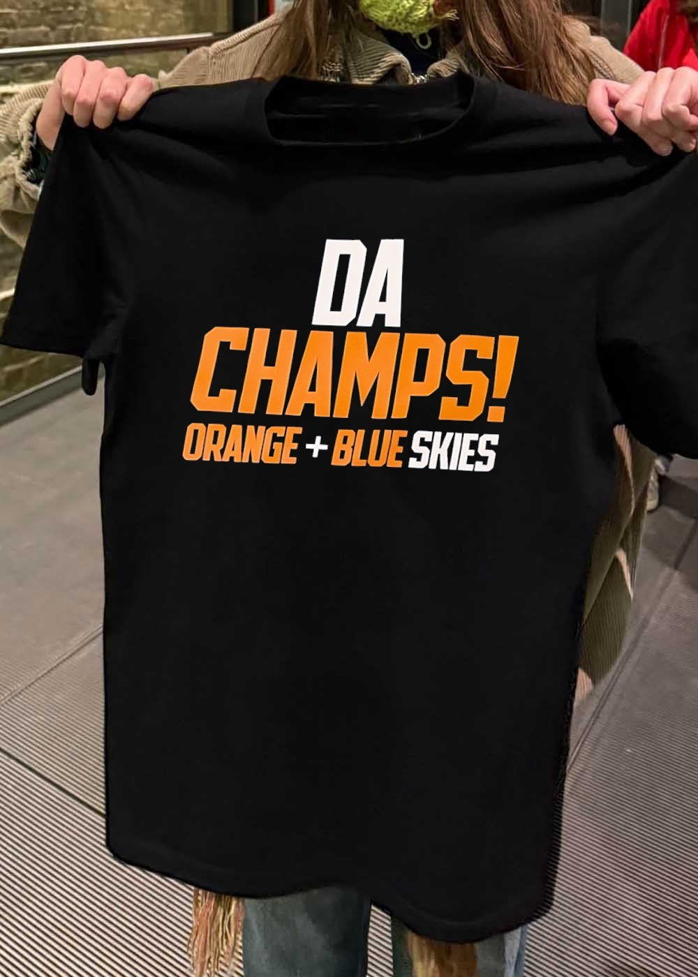 Da Champs Orange + Blue Skies T-Shirt